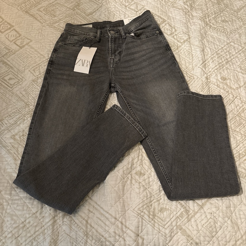 Zara Charcoal Slim Jeans